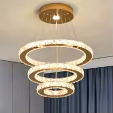 Elegante LED Kreisleuchte mit Warmweißem Ambientelicht